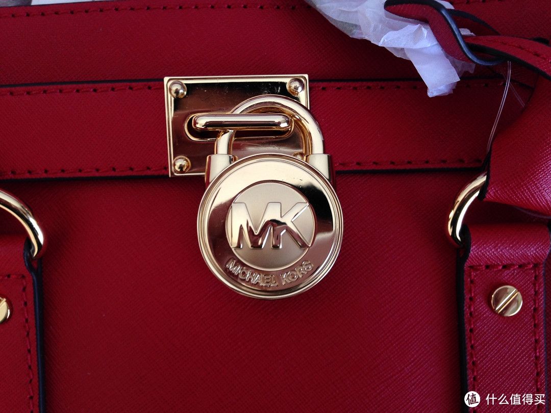 梅西百货超低价购入MICHAEL Michael Kors Selma中号经典锁头包大红色