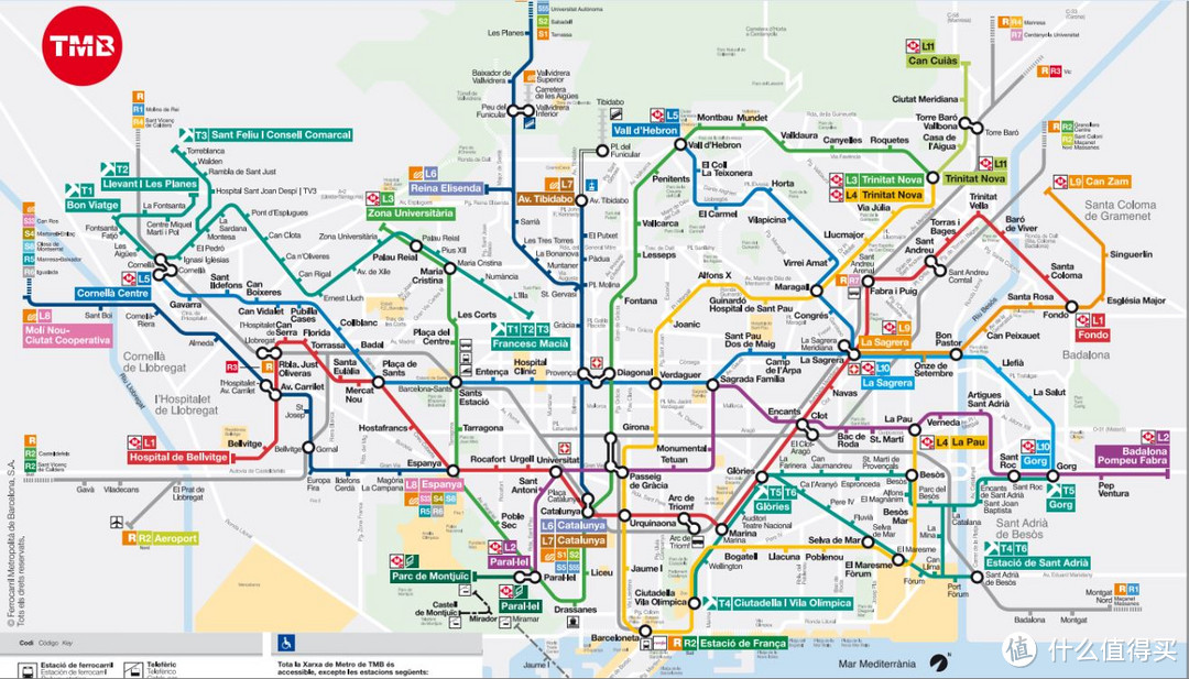 巴塞罗那地铁图