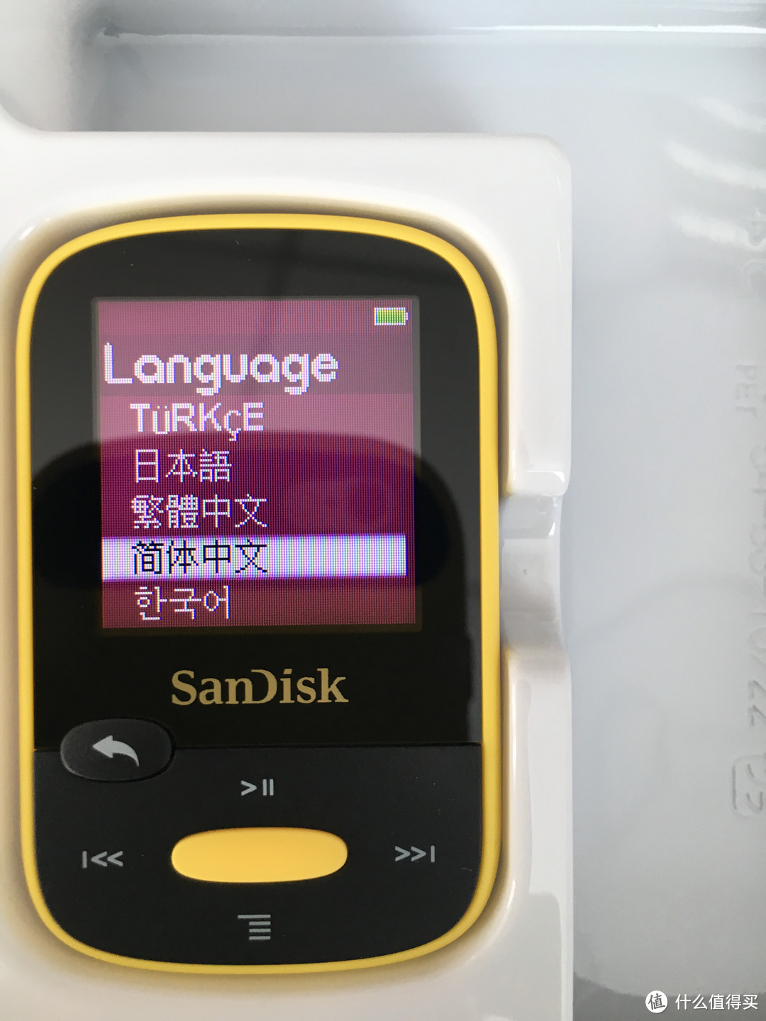 美亚购入SANDISK 闪迪 4G音乐播放器开箱