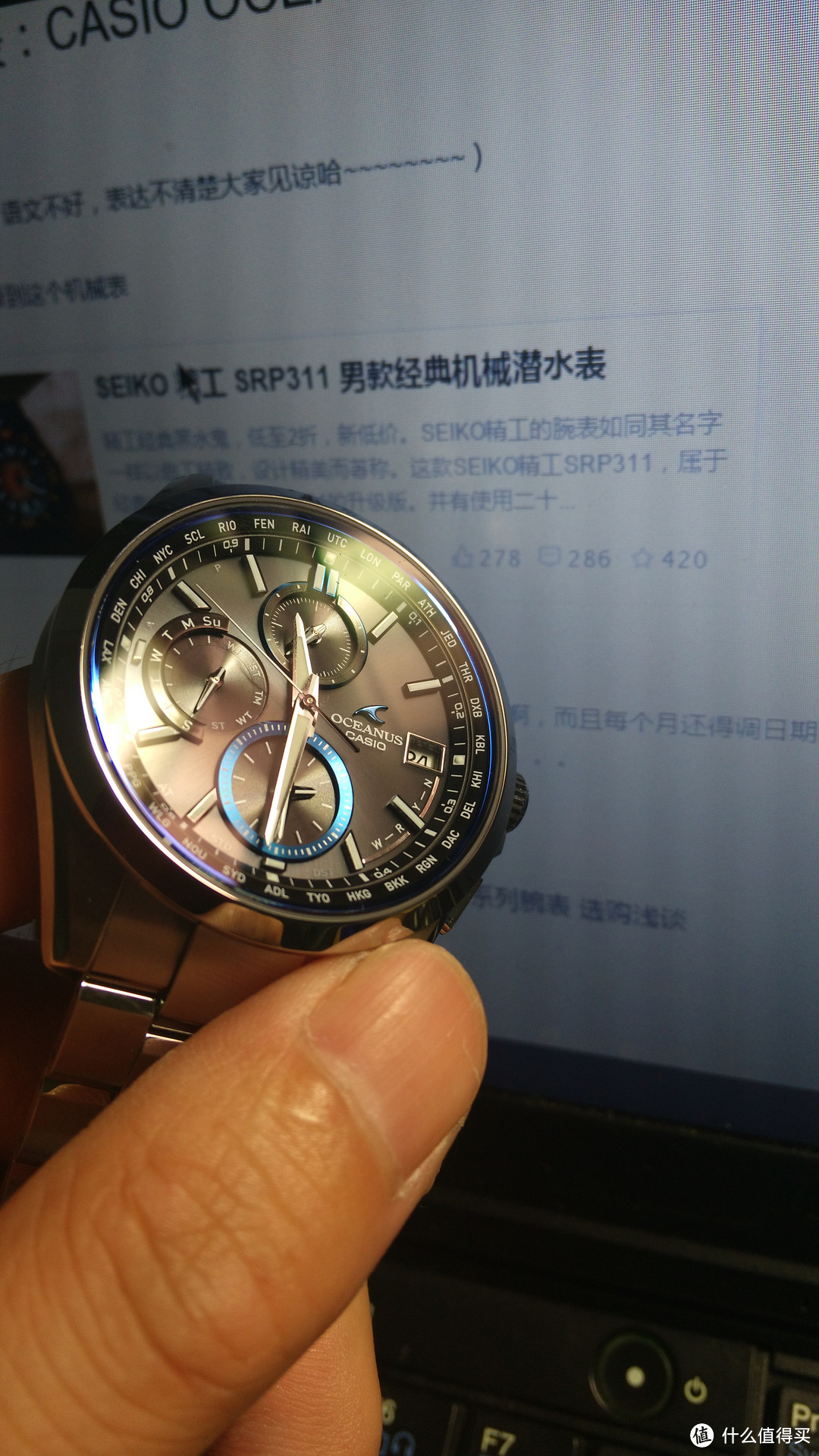 一脸懵逼的惊喜，CASIO 卡西欧 OCEANUS 海神 OCW-S3000-1AJF 腕表 晒单