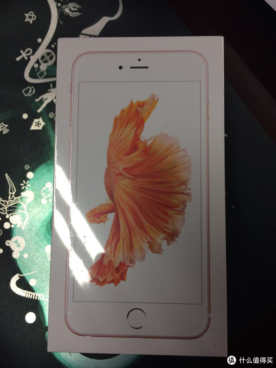 从apple美国官网海淘玫瑰金色iphone 6s plus 128G