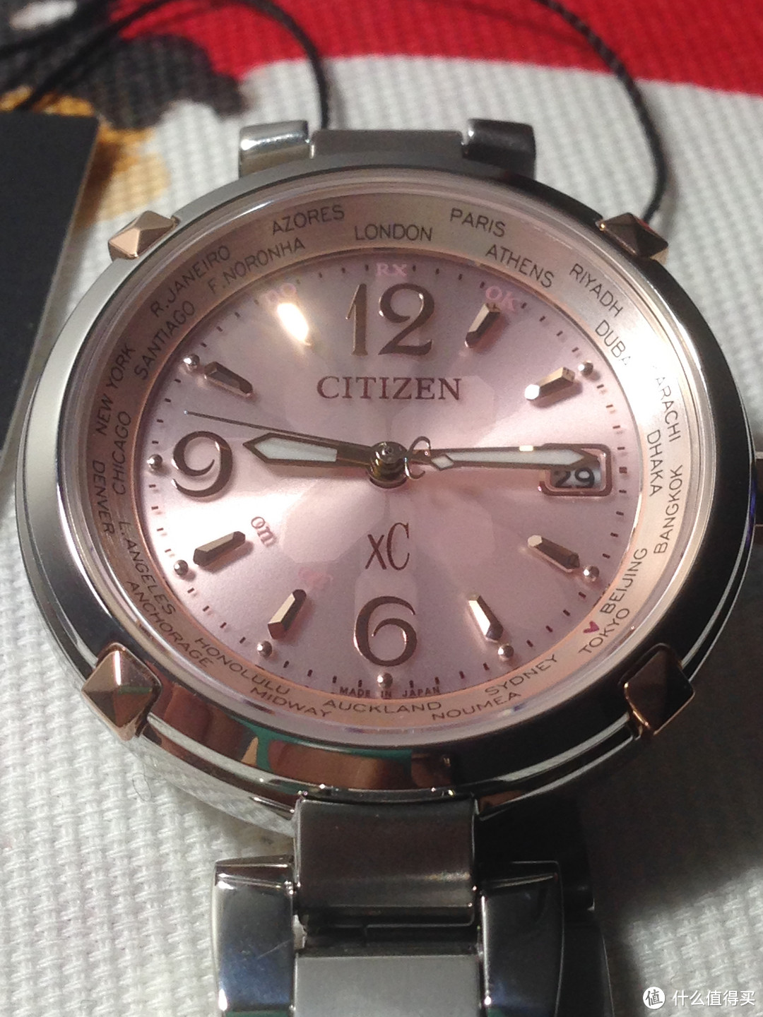 心仪已久的手表：CITIZEN 西铁城 Eco-Drive EC1044-55W 女款光动能腕表