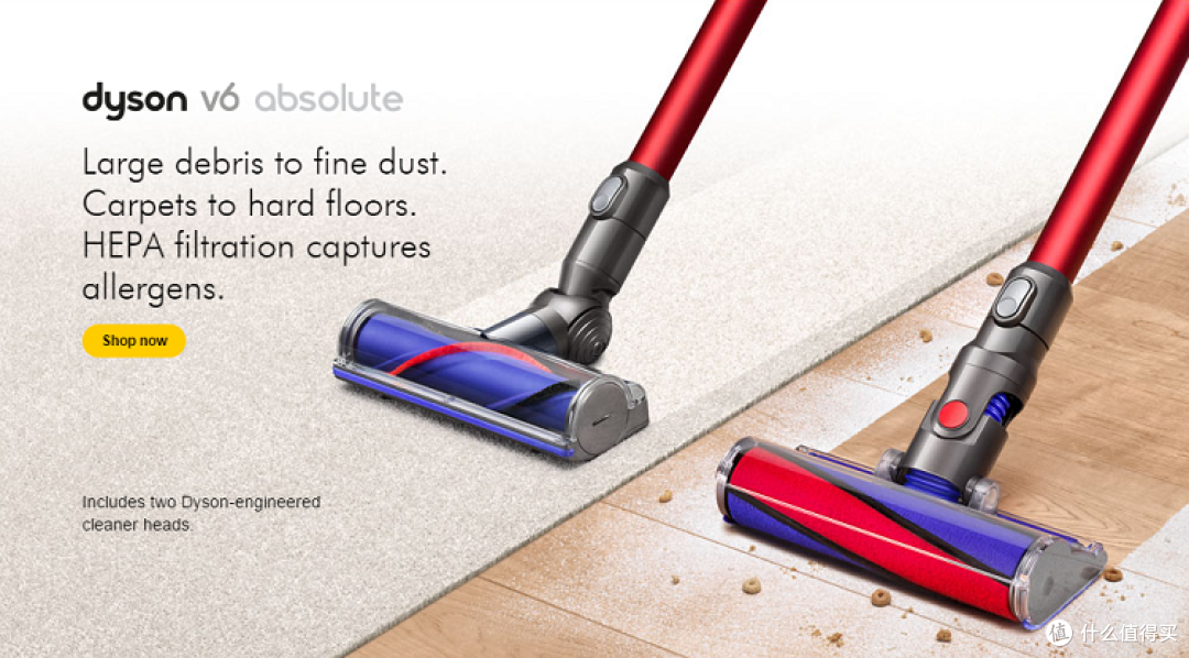 ebay首淘,酷黑的黑科技——Dyson 戴森 V6 Fluffy 无绳真空吸尘器