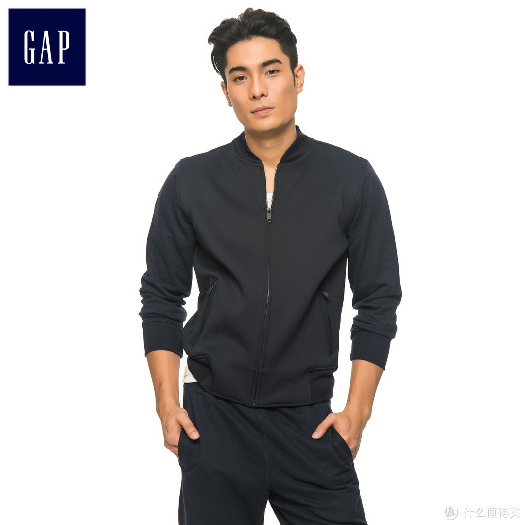 就是喜欢混搭：GAP 盖璞 男士牛仔面料棒球夹克