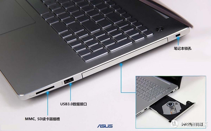 ASUS 华硕 N550JK IPS硬屏全高清触屏 笔记本电脑