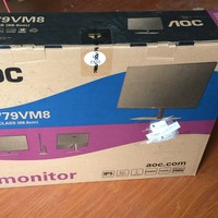 AOC P2779VM8 显示器开箱展示(按钮|接口)