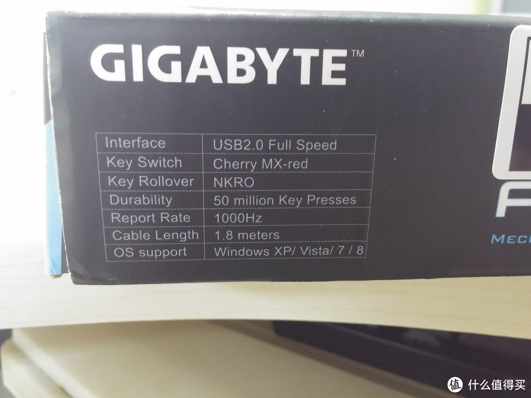 理性入门之选：GIGABYTE 技嘉 FORCE K83 cherry红轴机械键盘 开箱