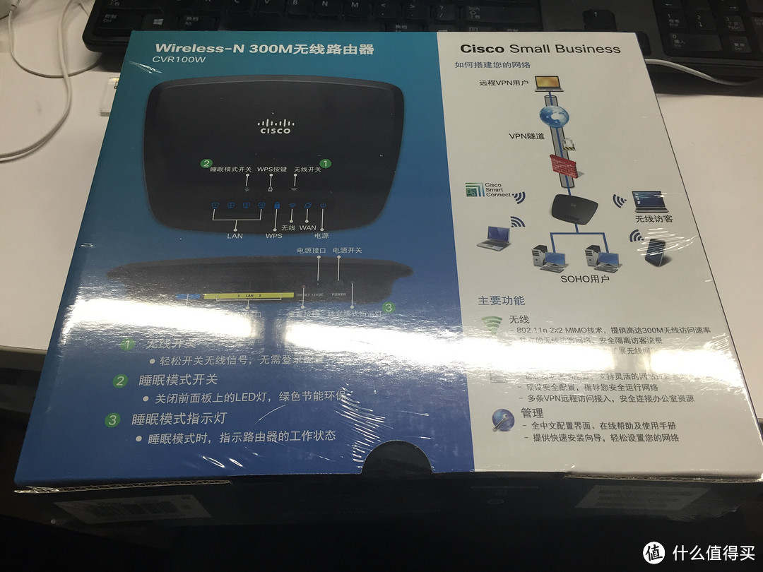 CISCO 思科 CVR100W 300M 无线路由器 1元抢购