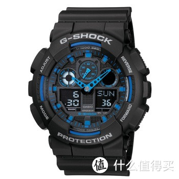 三眼siao蓝：CASIO卡西欧 G-SHOCK系列 GA-100-1A2 石英男表