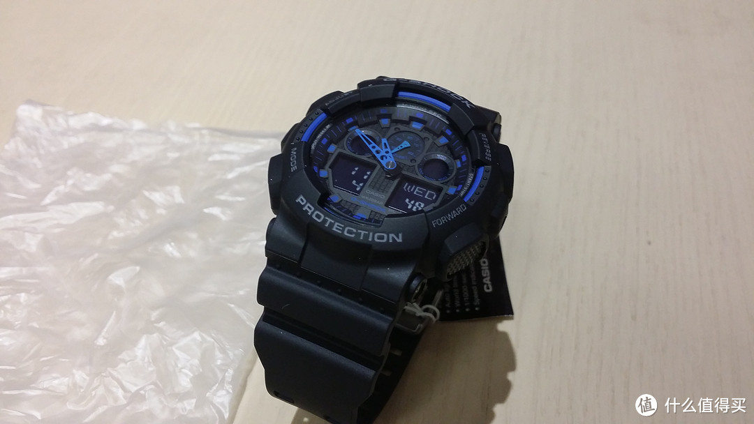 三眼siao蓝：CASIO卡西欧 G-SHOCK系列 GA-100-1A2 石英男表