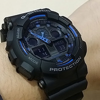 三眼siao蓝：CASIO卡西欧 G-SHOCK系列 GA-100-1A2 石英男表