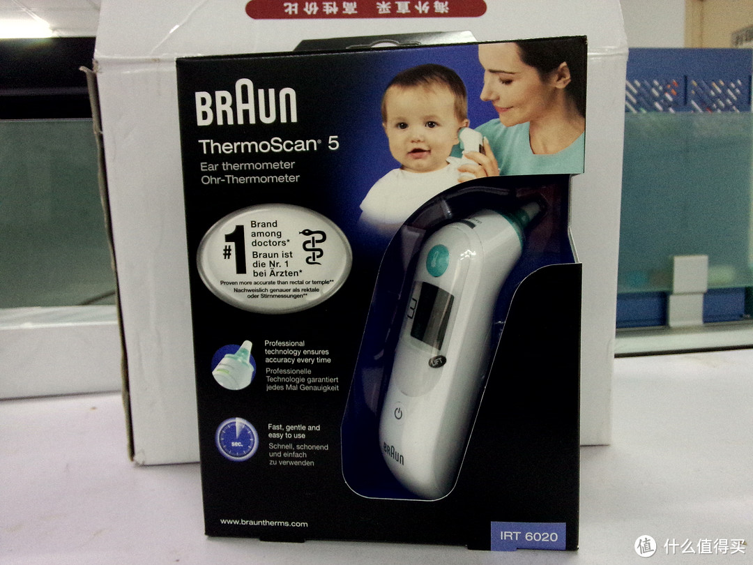 Braun 博朗 IRT6020 宝宝耳温枪 开箱 附使用感受