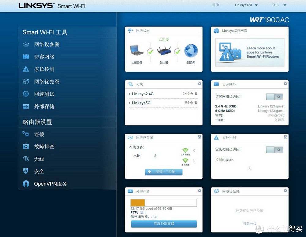 LINKSYS 领势 WRT1900AC 无线路由器 刷中文&openwrt指南