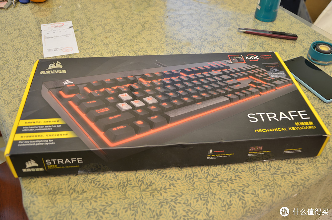 我的双十一第一单---Corsair 海盗船 STRAFE 惩戒者 开箱体验