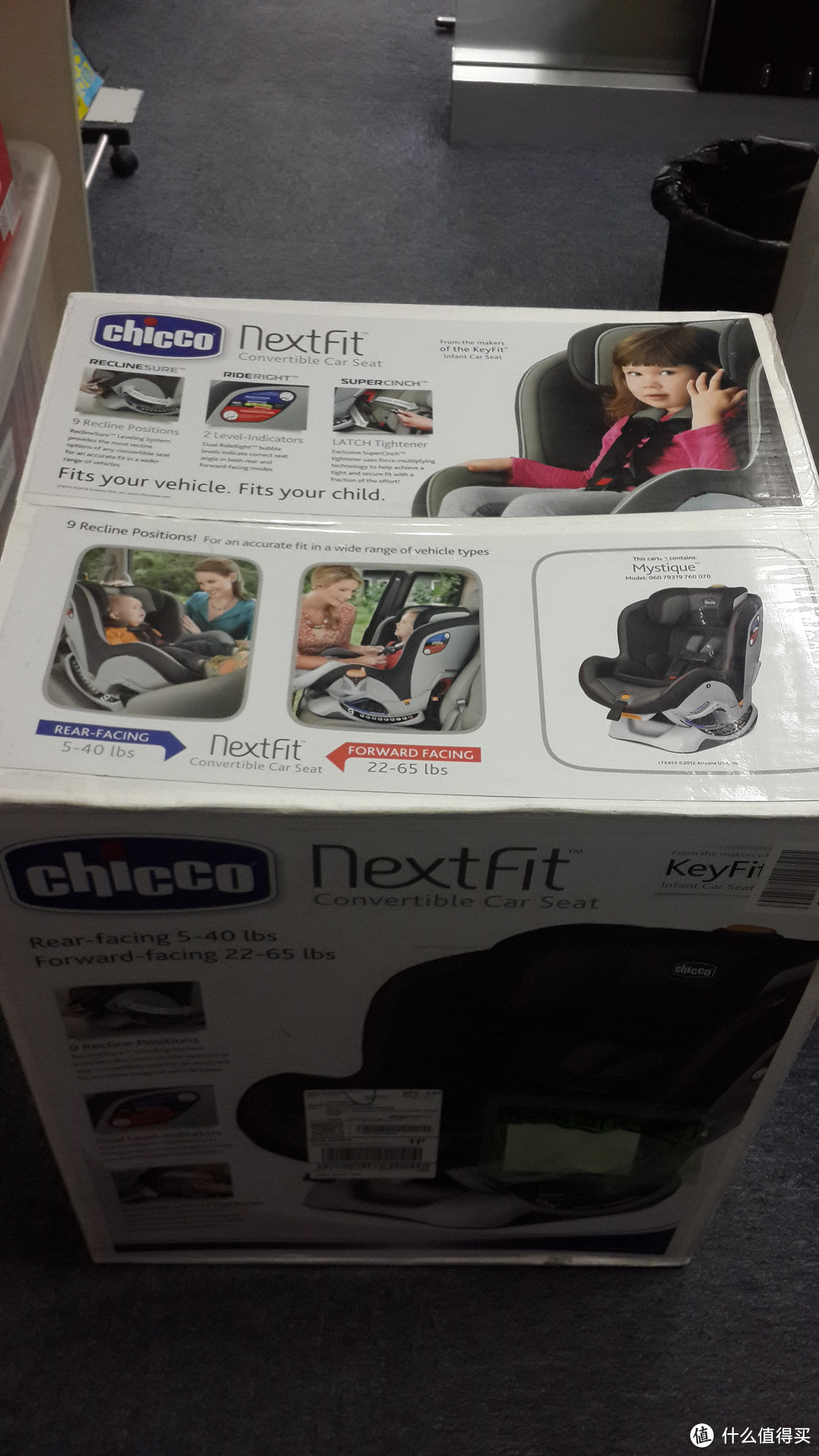 第一次海淘，美亚购买 chicco 智高 NextFit Convertible 安全座椅