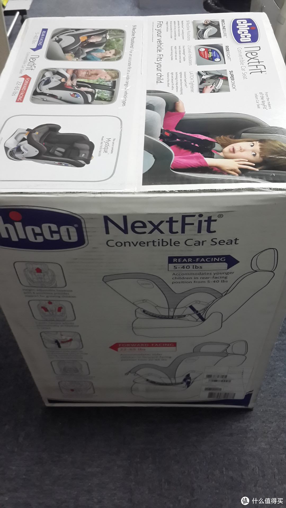 第一次海淘，美亚购买 chicco 智高 NextFit Convertible 安全座椅