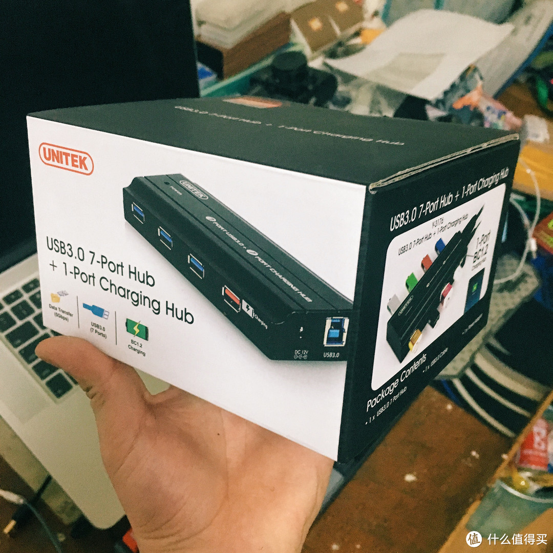 UNITEK 优越者 7口USB3.0分线器 开箱分享