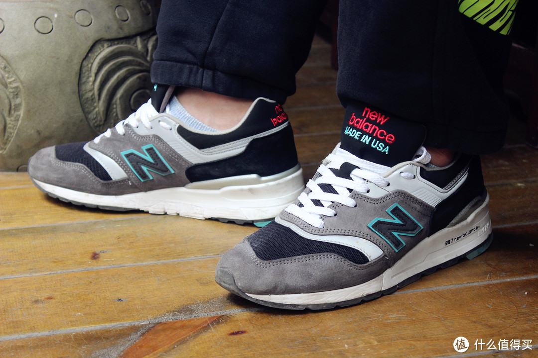 美产 New Balance M997CGB 冰蓝&50°灰 (真人兽)