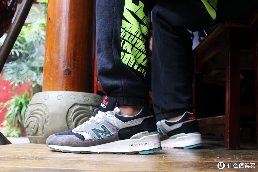 美产 New Balance M997CGB 冰蓝&50°灰 (真人兽)