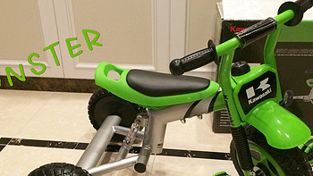 绿色小怪兽：Kawasaki 川崎 儿童摩托三轮车玩具