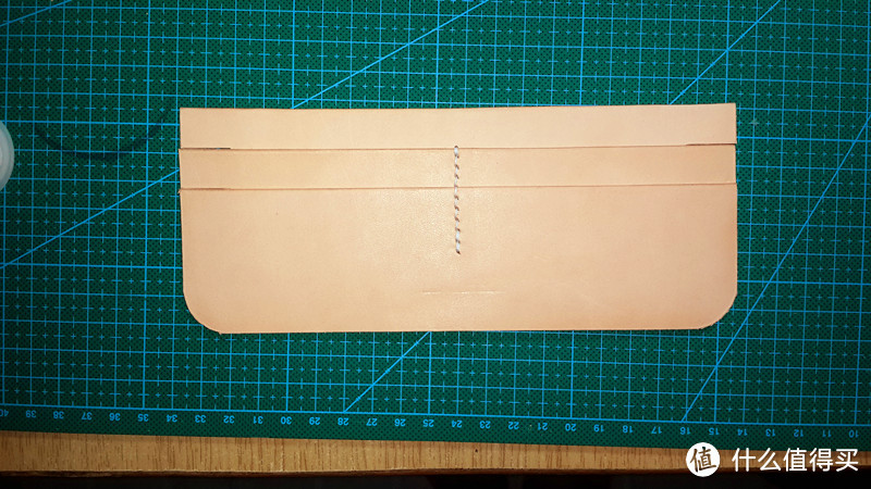 DIY钱包——绿色长夹制作过程