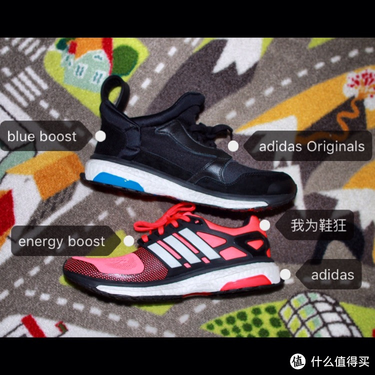 boost黑科技—adidas阿迪达斯 original blue boost休闲鞋