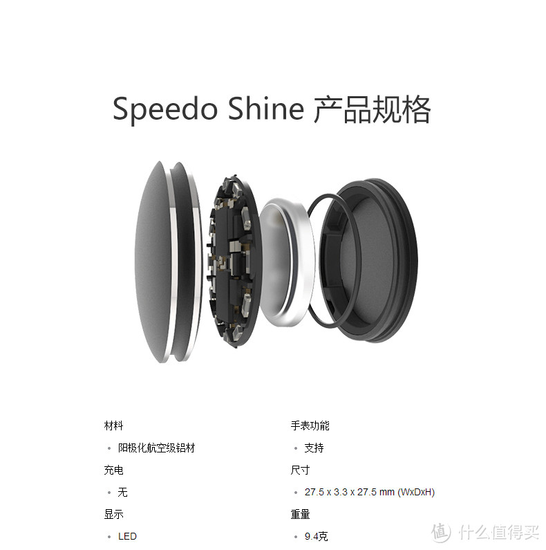 一款专门为游泳而设计的手环---Speedo Shine 游泳智能手环