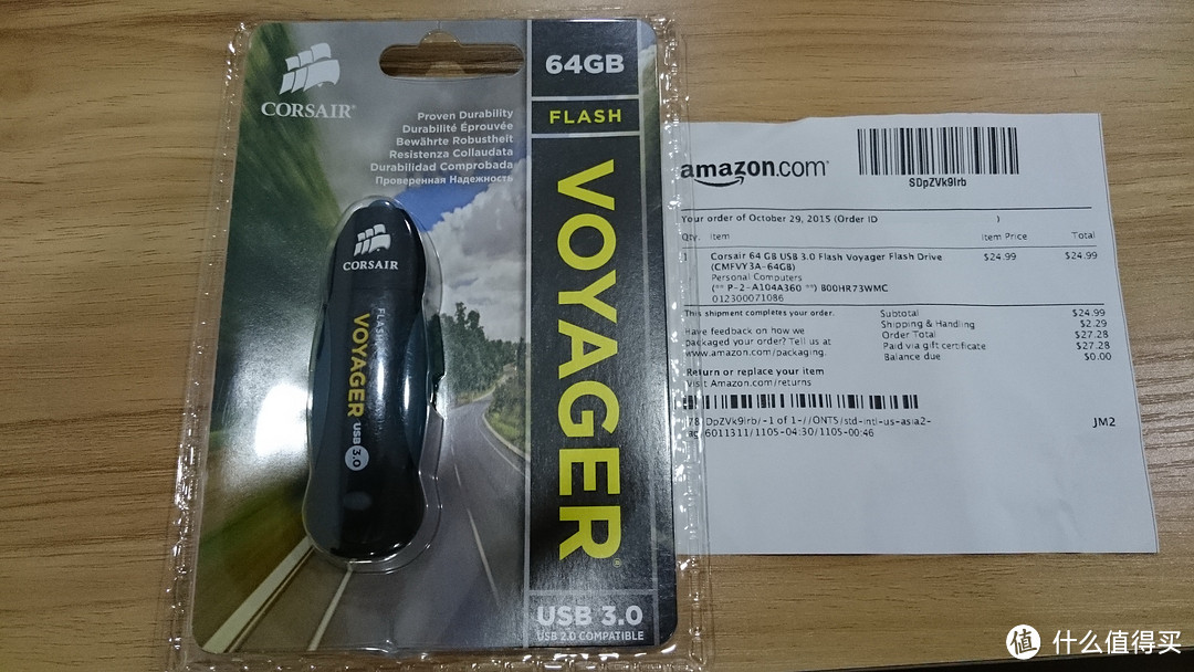 CORSAIR 海盗船 64GB USB 3.0 三防U盘