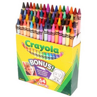 绘儿乐 Crayola DIY儿童文具 绘画工具 64色彩色蜡笔 52-0064