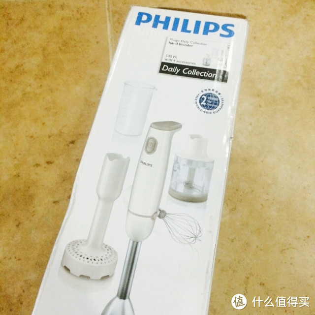 厨房好手：PHLIPS 飞利浦 HR1608 家用多功能手持式搅拌机