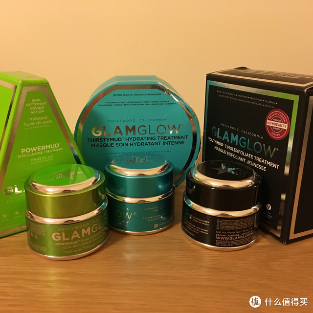 GLAMGLOW 黑蓝绿三款面膜使用体验