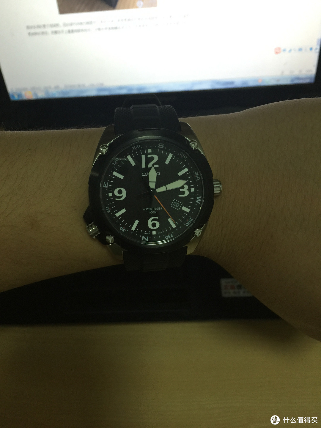 “分析介绍”#双11晒战绩# Casio 卡西欧 MTF-E001-1AVCF 经典黑色石英男表