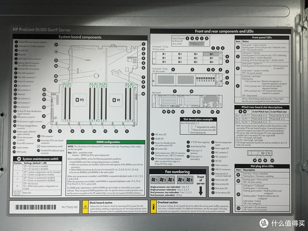 HP 惠普 ProLiant DL180 Gen9 开箱