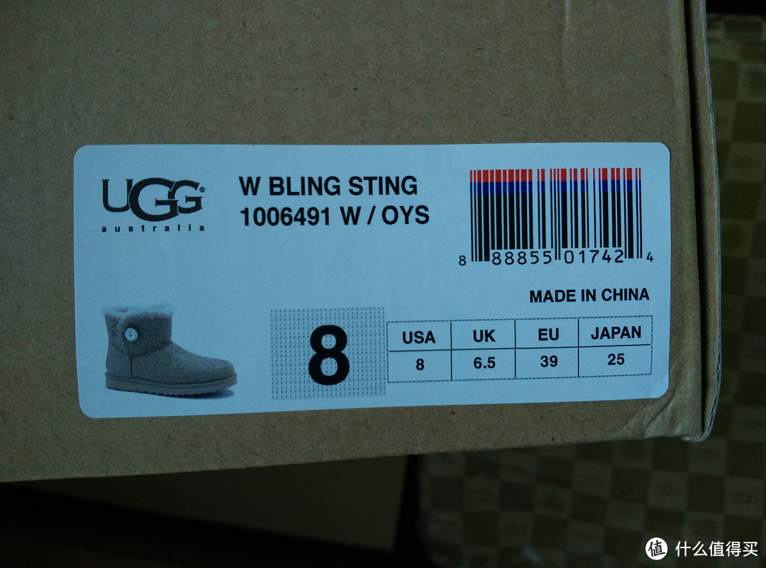 UGG Australia Bling Sting 女款雪地靴 晒单