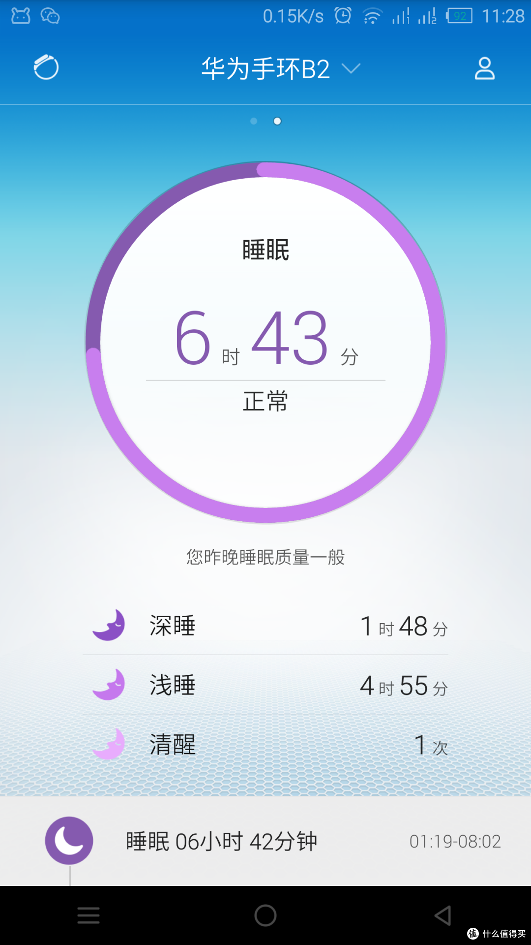 我为华为上了环：HUAWEI 华为 B2 智能手环
