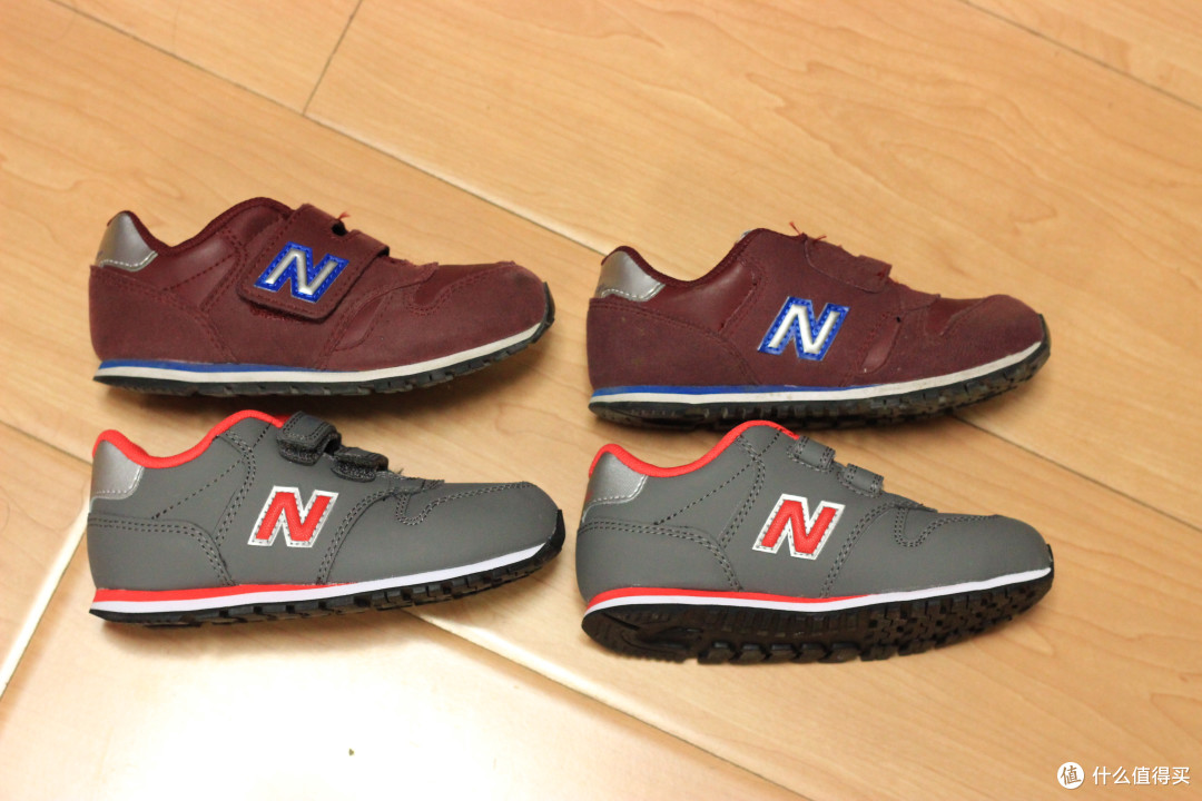 两年双11买的两双New Balance儿童鞋