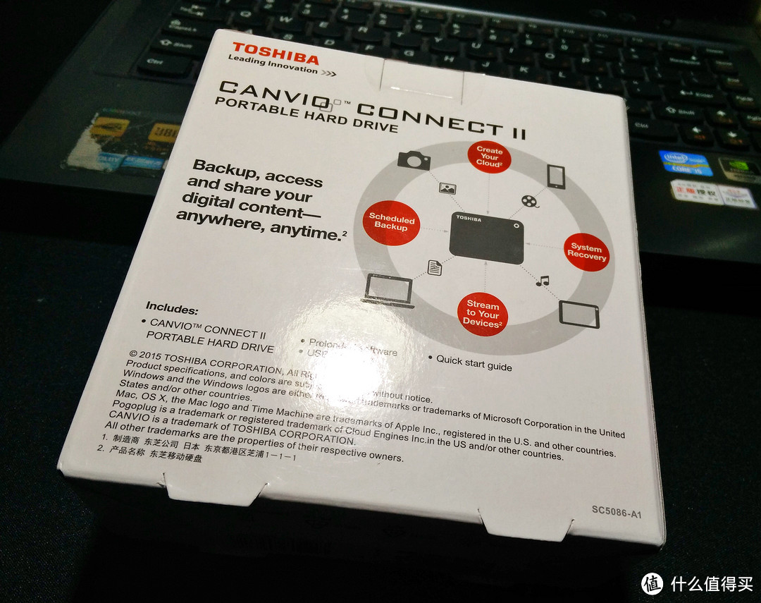 晚来的双十一小收获：略邪恶的TOSHIBA 东芝 V8 CANVIO 2TB 移动硬盘