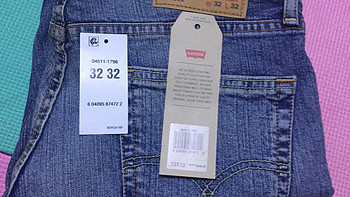 海淘第一单 美亚转运Levi's 李维斯 Men's 511 Slim Fit Jean 牛仔裤