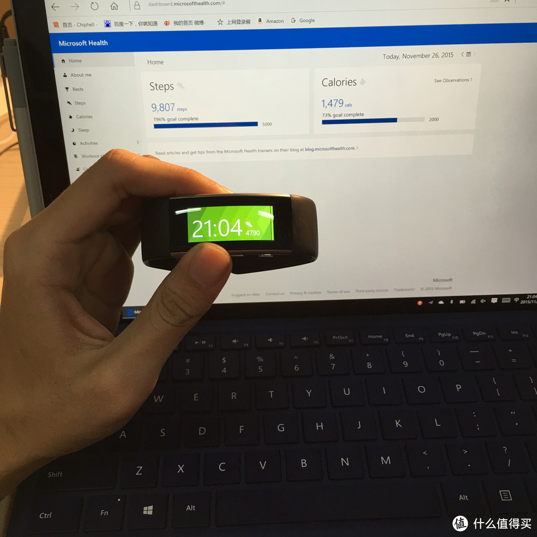 Microsoft  band 2代 微软智能手环 开箱简评
