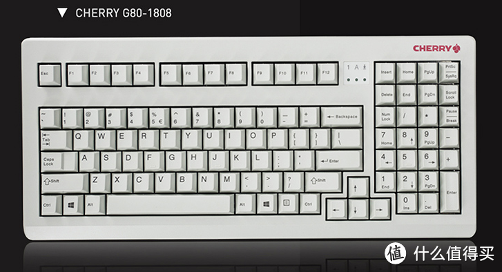 军火箱的稀有轴版本：CHERRY 樱桃 发布 G80-1808 紧凑型机械键盘