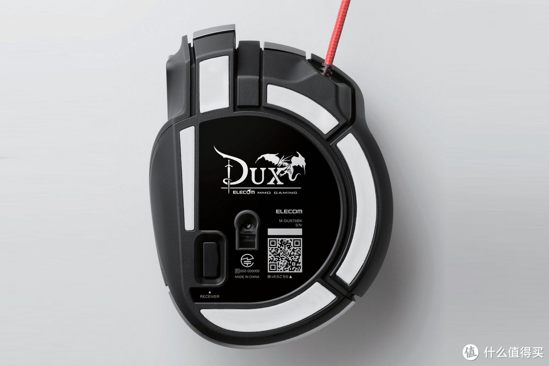 晃瞎眼的21个自定义键：ELECOM 宜丽客 发布 DUX M-DUX70BK专业电竞鼠标