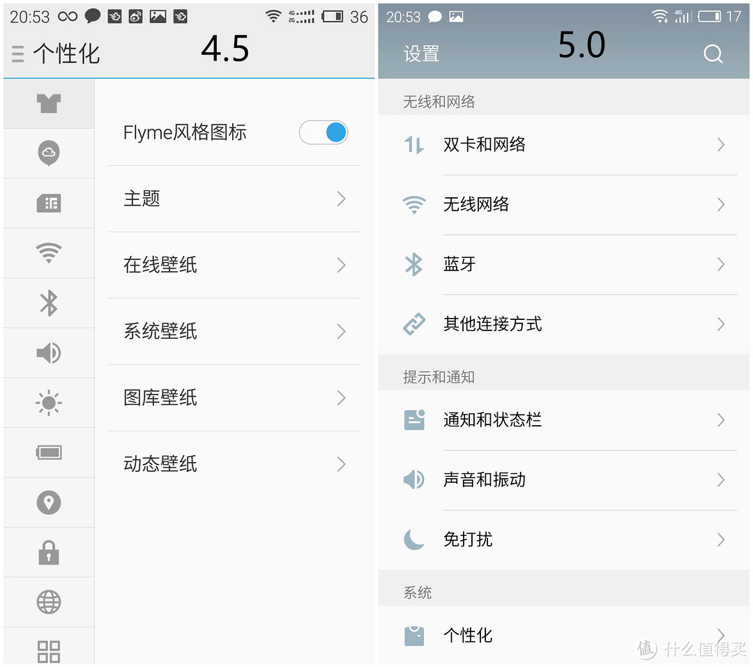 Flyme5 系统对比评测