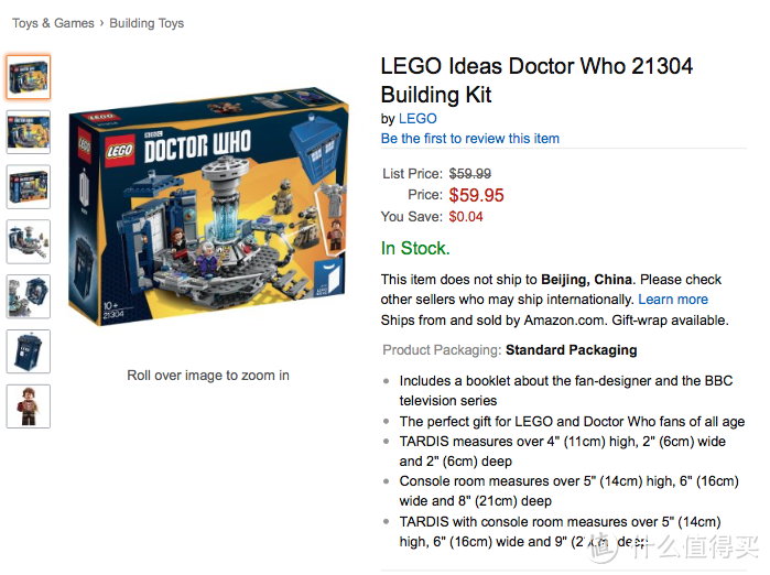 博士迷请注意：LEGO 乐高 Ideas系列21304神秘博士开售