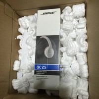 BOSE QC25 主动降噪耳机开箱晒物(logo|耳机线|开关|电池仓|指示灯)