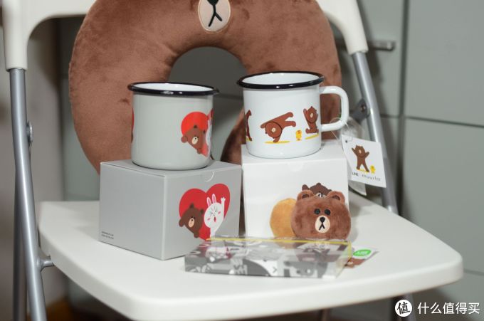 双十一萌物 LINE FRIENDS 搪瓷杯U型枕等