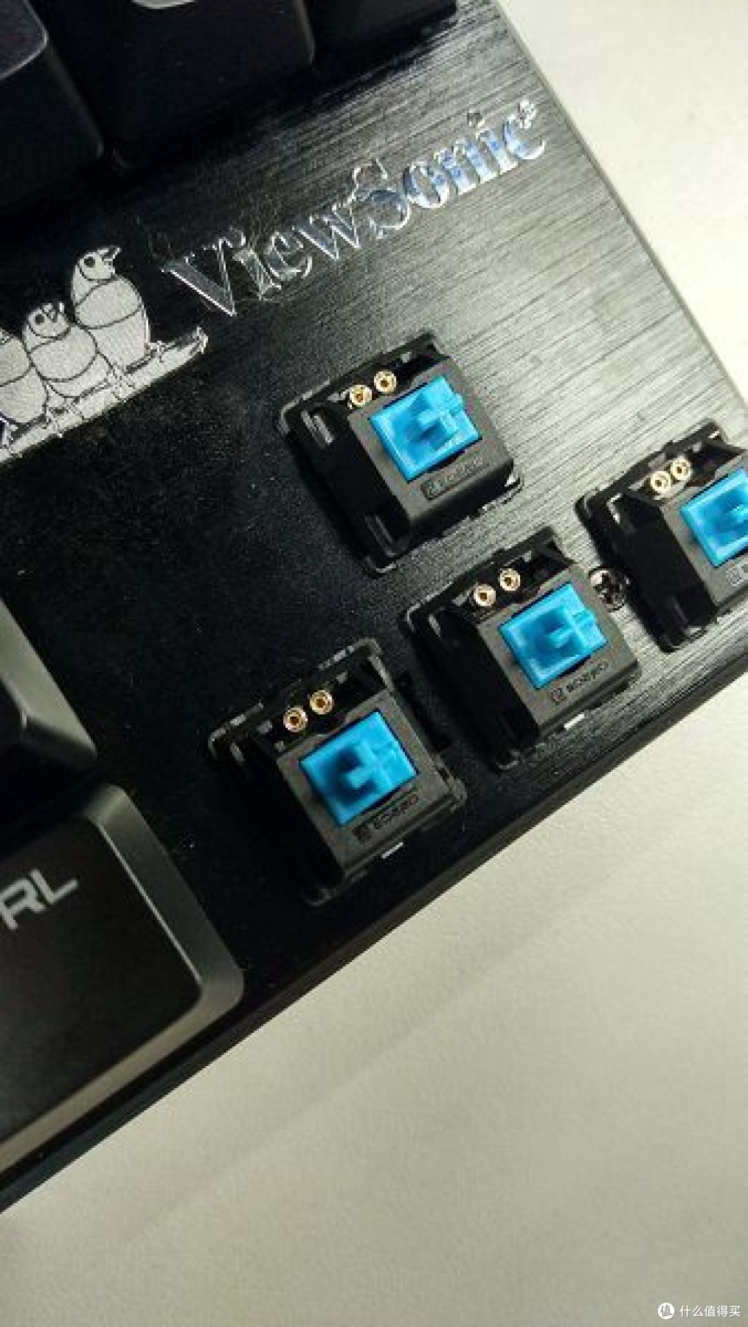 viewsonic优派ku520机械键盘换灯记