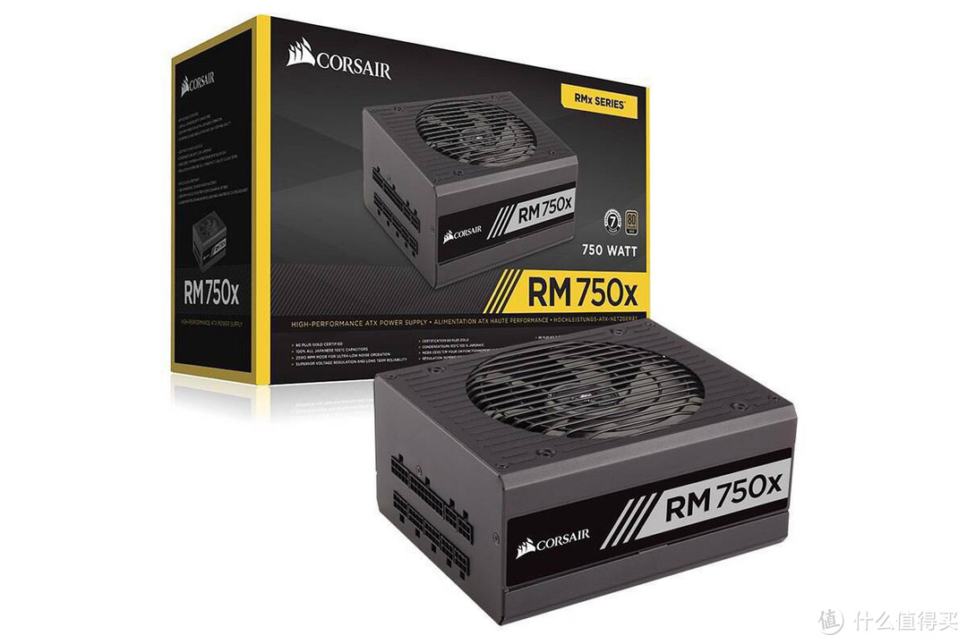 比650W还便宜：CORSAIR 海盗船 RM750x 80PLUS金 750W电源开始预售