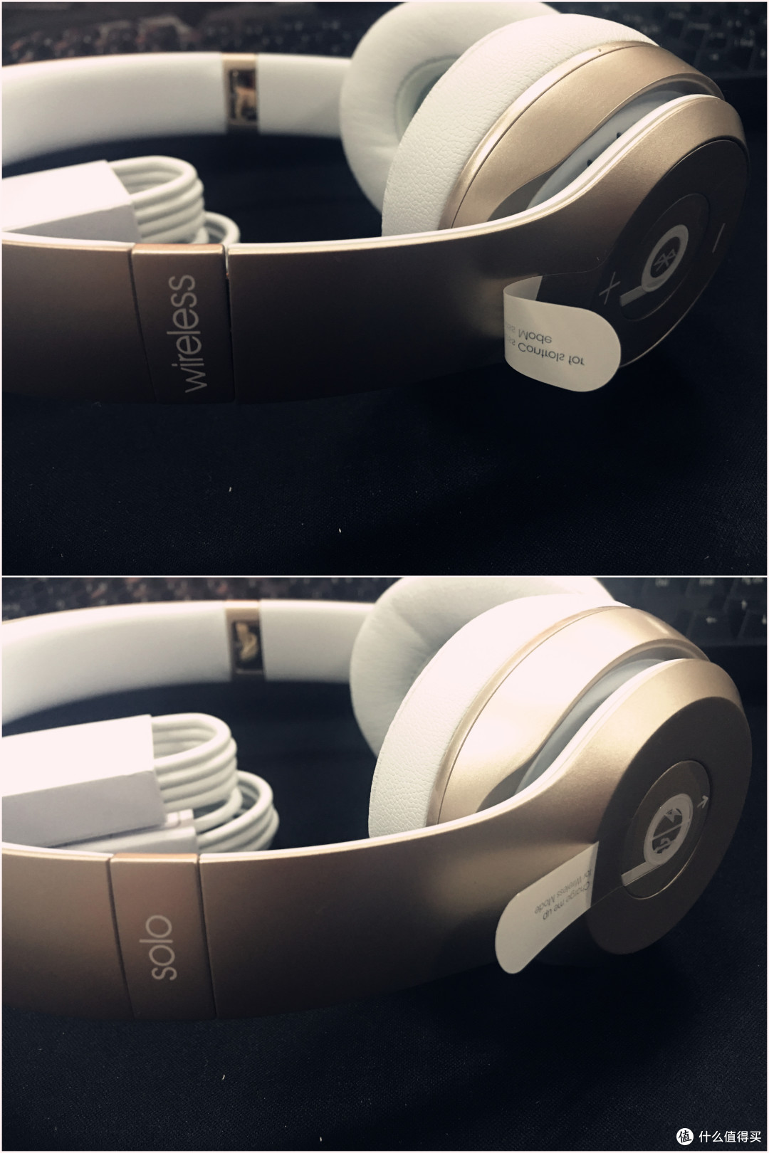金灿灿的B格!土豪金Beats Solo2 Wireless Gold 头戴式贴耳蓝牙耳机开箱