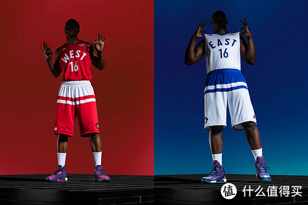 经典蓝红搭配复古设计：adidas 阿迪达斯 公布 2016 NBA 全明星赛球衣