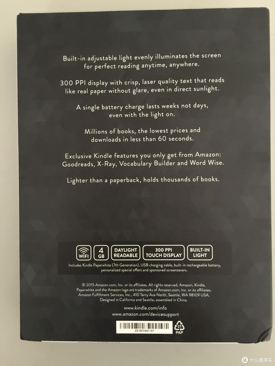 京东全球购 kindle paperWhite3 美版开箱